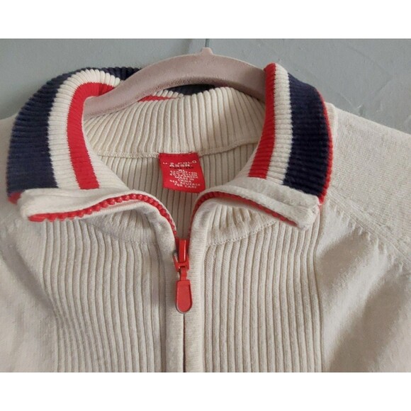 Vintage,Sweater Women XL,U.S.polo ASSN 1990,Full Zipper,short,cotton, Nylon,Span - Picture 8 of 10